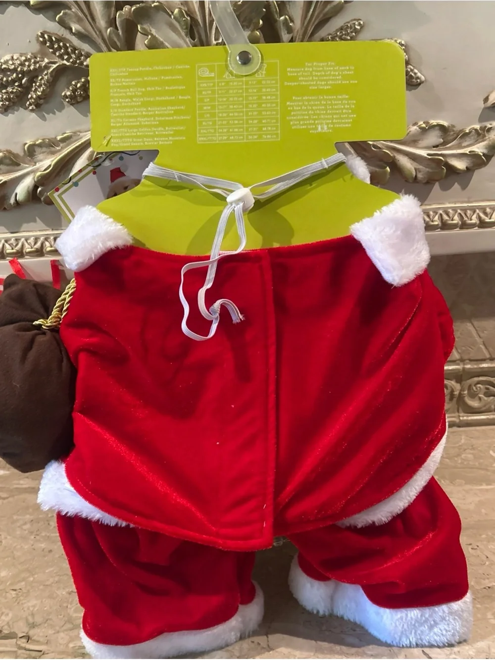 NWT Jingles & Joy Plush Santa Dog Costume - Red & White